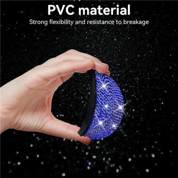 COPY - Blue Car Cup Coasters Bling 2-Pack Universal Non-Slip Cup Vehicle Diamond - Picture 3 of 7